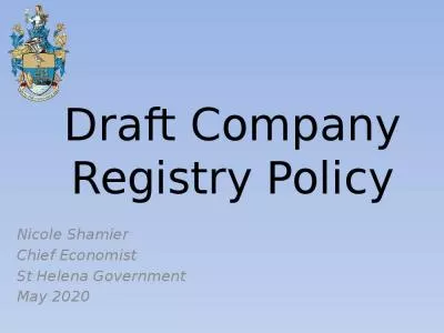 Draft Company Registry Policy