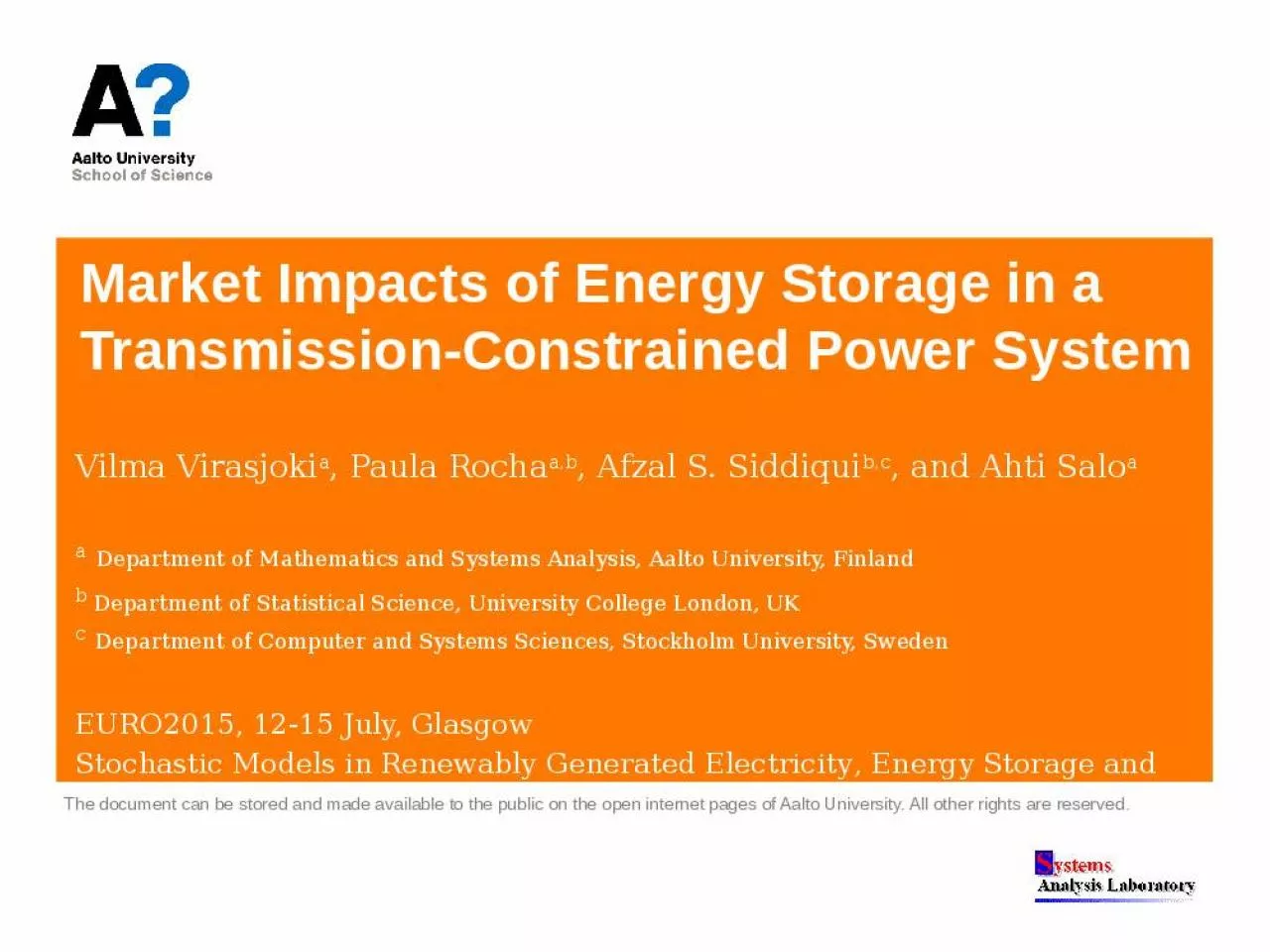 PPT-Market Impacts of Energy Storage in a Transmission-Constrained Power System