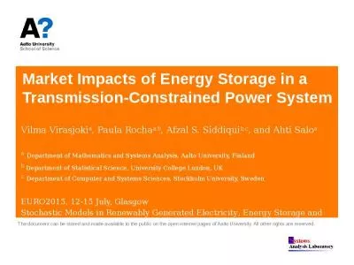 Market Impacts of Energy Storage in a Transmission-Constrained Power System