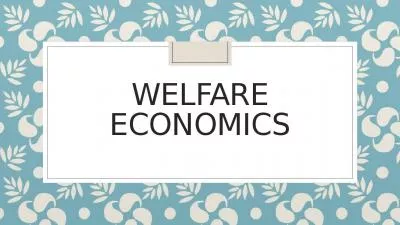 Welfare economics