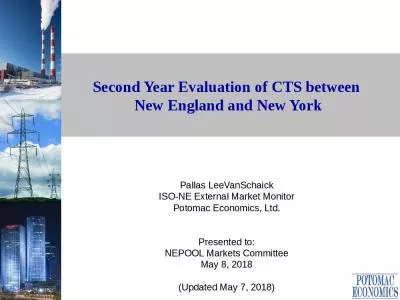 Second Year Evaluation of CTS between  New England and New York