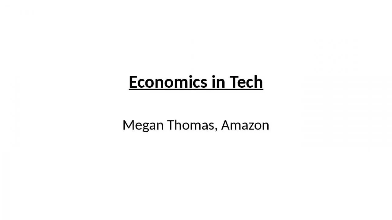 PPT-Economics in Tech