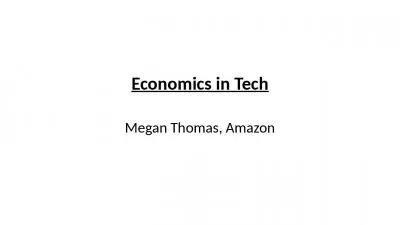 Economics in Tech