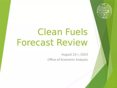 Clean Fuels Forecast Review