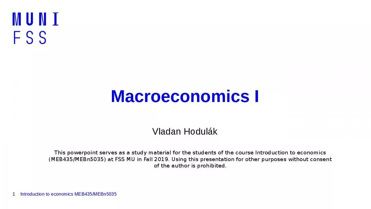 PPT-Macroeconomics I