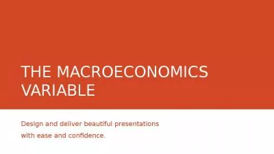 THE MACROECONOMICS VARIABLE