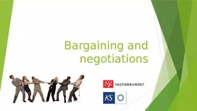 Bargaining and negotiations