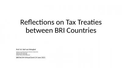 Reflections on Tax Treaties between BRI Countries