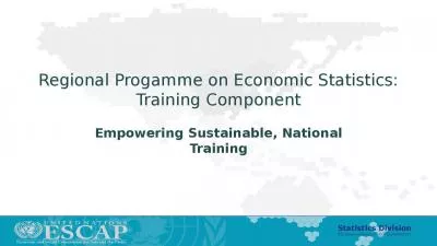 Regional Progamme on Economic Statistics: Training Component