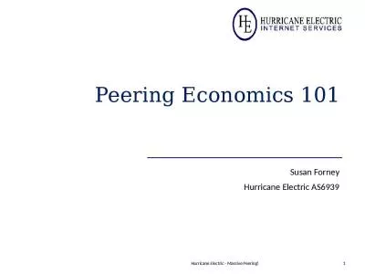 Peering Economics Topics