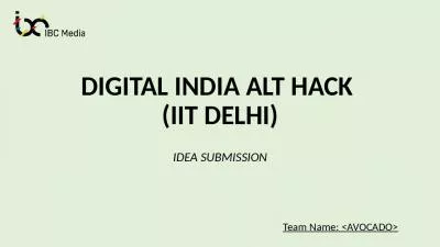 DIGITAL INDIA ALT HACK  (IIT DELHI)