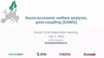 Socio-economic welfare analysis, post-coupling (SAWG)