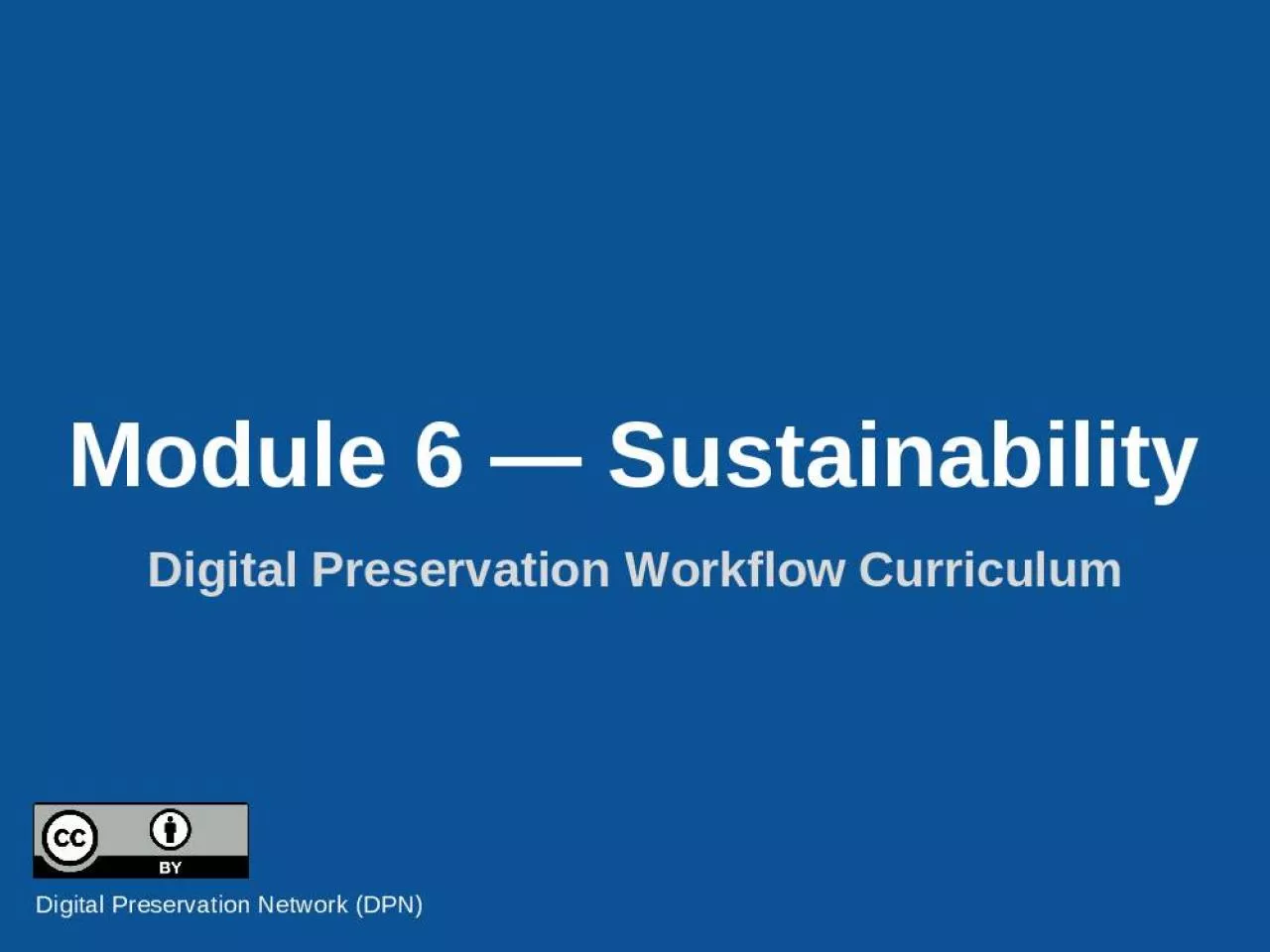 PPT-Module 6 Sustainability