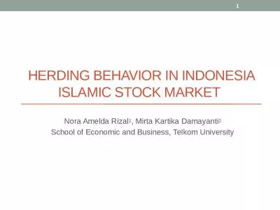 Herding Behavior in Indonesia Islamic Stock Market