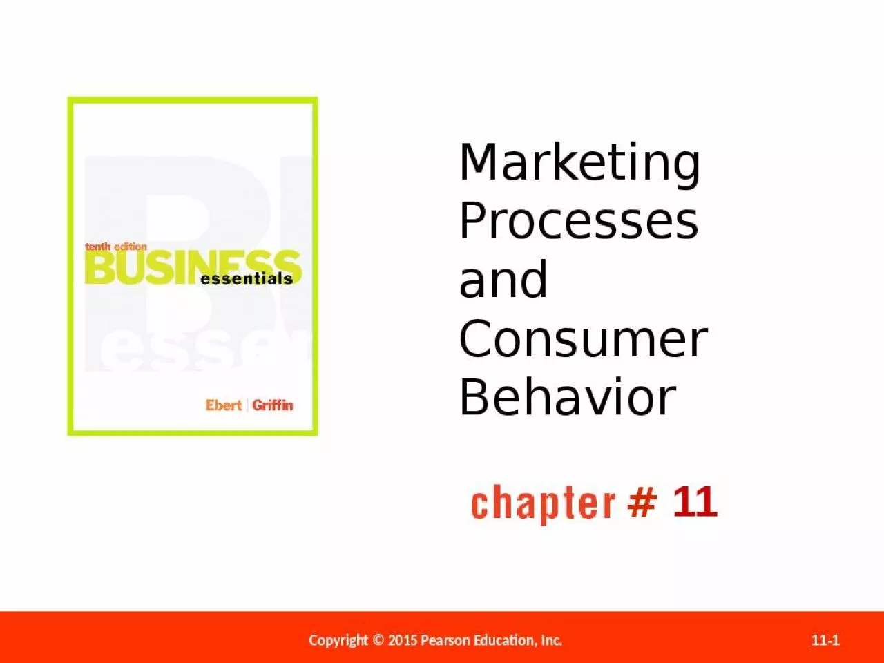 PPT-Marketing Processes and Consumer Behavior