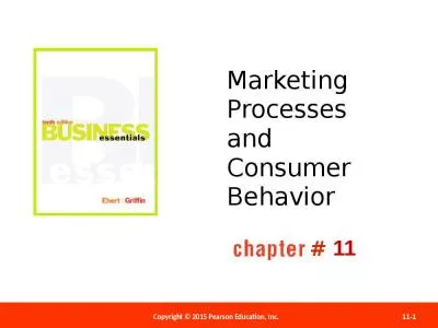 Marketing Processes and Consumer Behavior