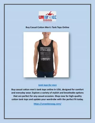 Buy Casual Cotton Men's Tank Tops Online