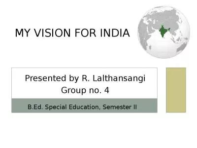 MY VISION FOR INDIA