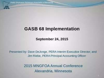 GASB 68 Implementation September 24, 2015