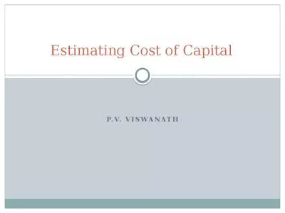 Estimating Cost of Capital