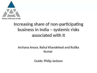 Increasing share of non-participating business in India   systemic risks associated with