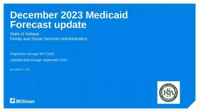 December 2023 Medicaid Forecast update