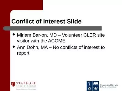 Conflict of Interest Slide