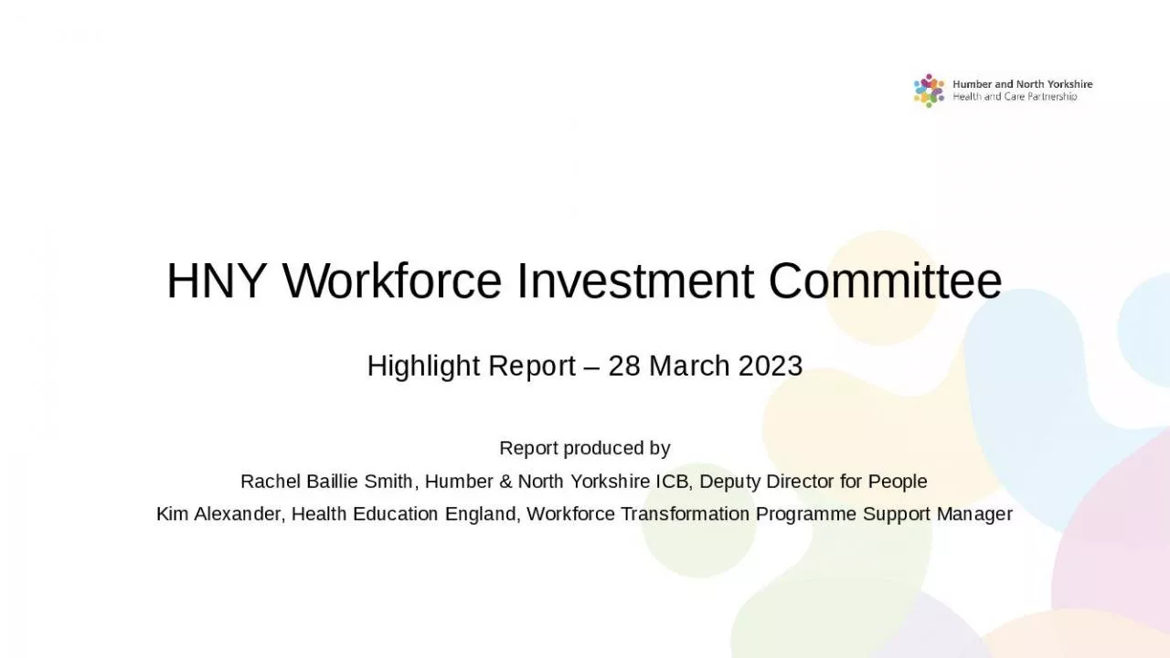 PPT-HNY Workforce Investment Committee