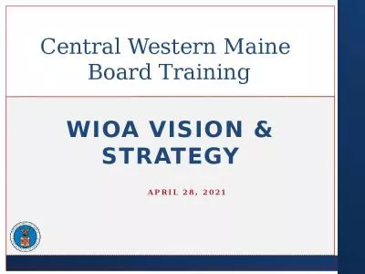 Central Western Maine  Board Training