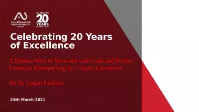 Celebrating 20 Years of Excellence