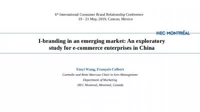 I-branding in an emerging market: An exploratory study for e-commerce enterprises in China