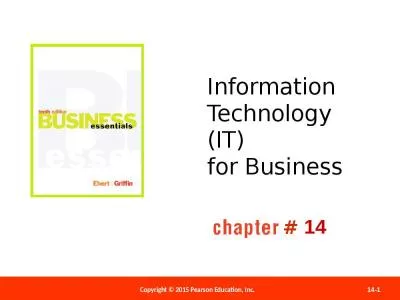 Information Technology (IT) for Business