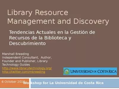 Library Resource Management and Discovery