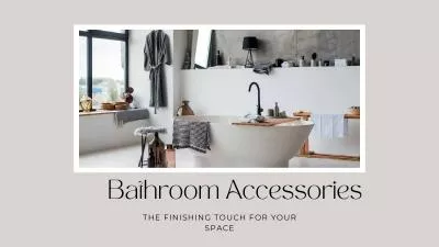 Bathroom Accessories