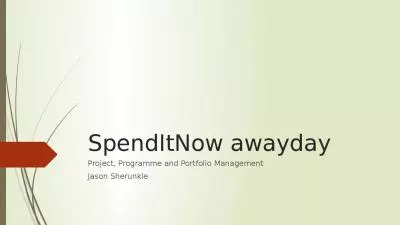 SpendItNow awayday