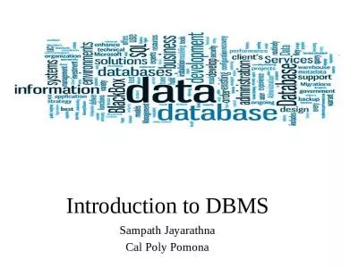 Introduction to DBMS