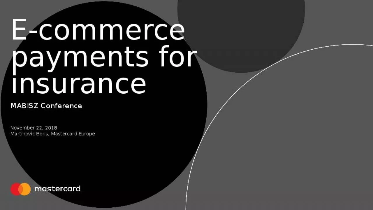 PPT-E-commerce payments for insurance