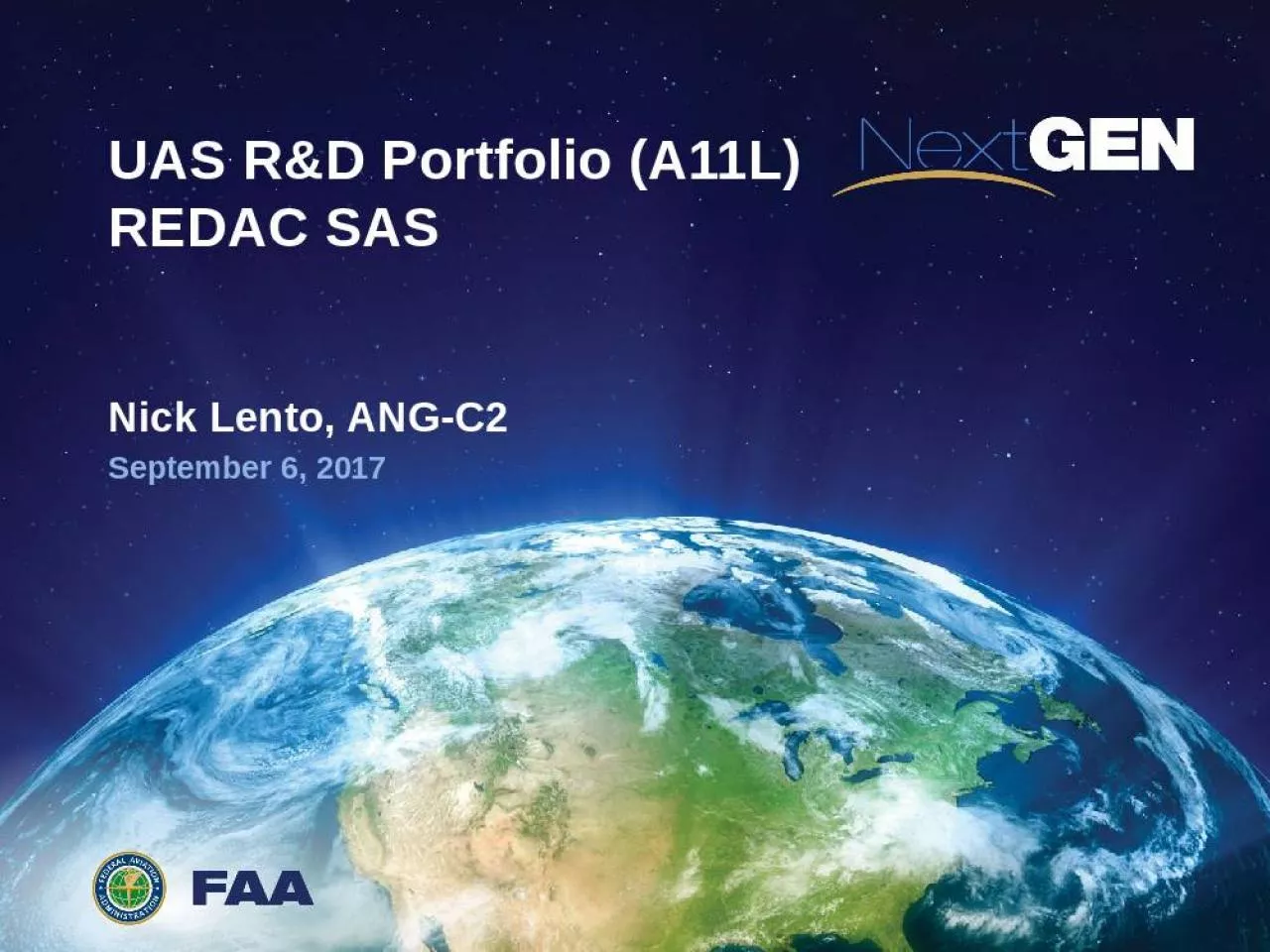 PPT-UAS R&D Portfolio (A11L) REDAC SAS Nick Lento, ANG-C2