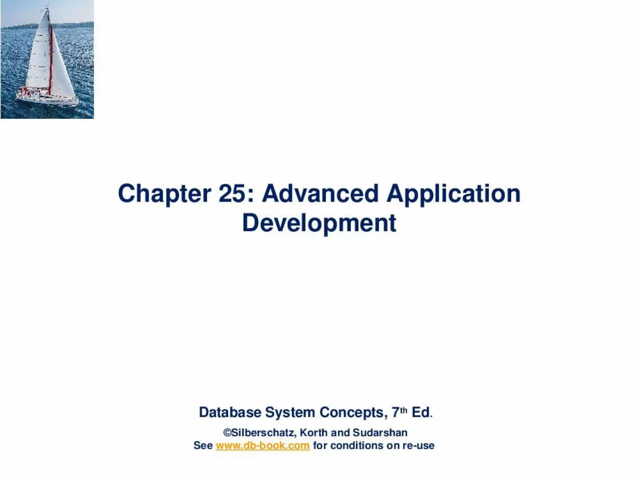 PPT-Chapter 25: Advanced Application Development