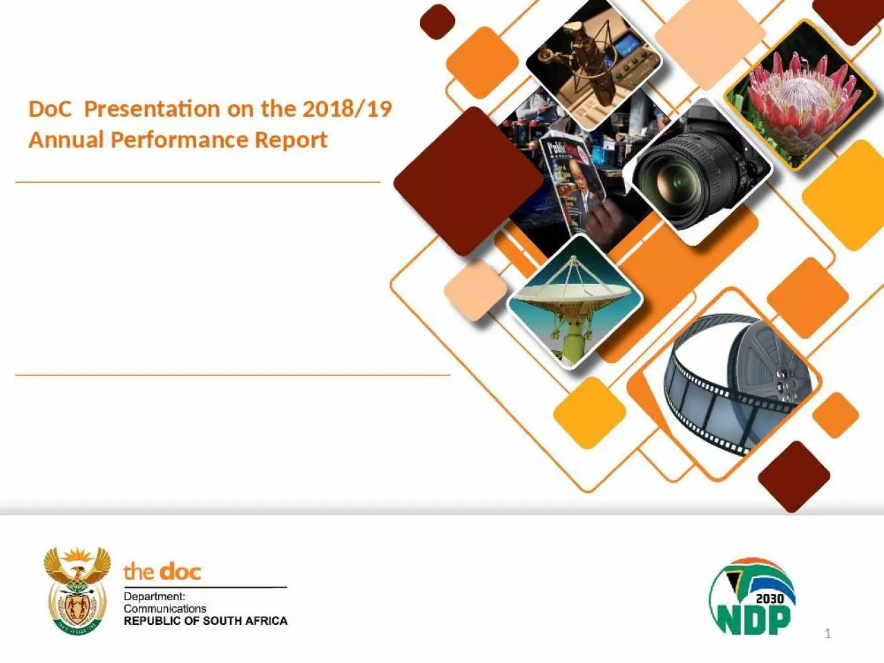 PPT-DoC Presentation on the 2018/19 Annual Performance Report