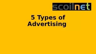 5 Types of Advertising