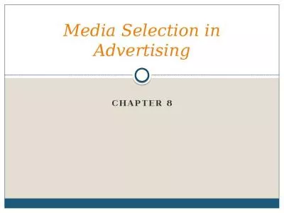 Media Selection in Advertising