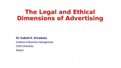 The Legal and Ethical Dimensions of Advertising