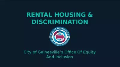 RENTAL HOUSING & DISCRIMINATION