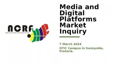 Media and Digital Platforms Market Inquiry