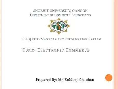 SHOBHIT UNIVERSITY, GANGOH DEPARTMENT OF COMPUTER SCIENCE AND ENGINEERING