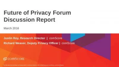 Future of Privacy Forum Discussion Report