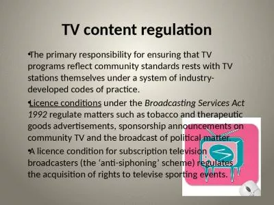 TV content regulation