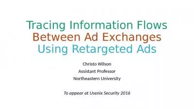 Tracing Information Flows Between Ad Exchanges Using Retargeted Ads