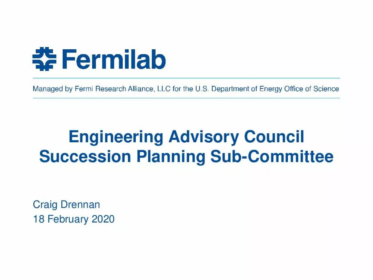 PPT-Engineering Advisory Council Succession Planning Sub-Committee